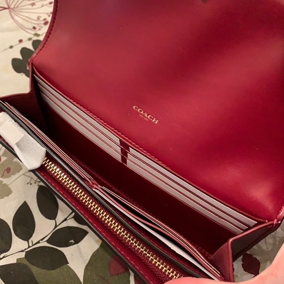 Authentic COACH Sign Leather Slim Envelope Wallet - Picture 5 of 7